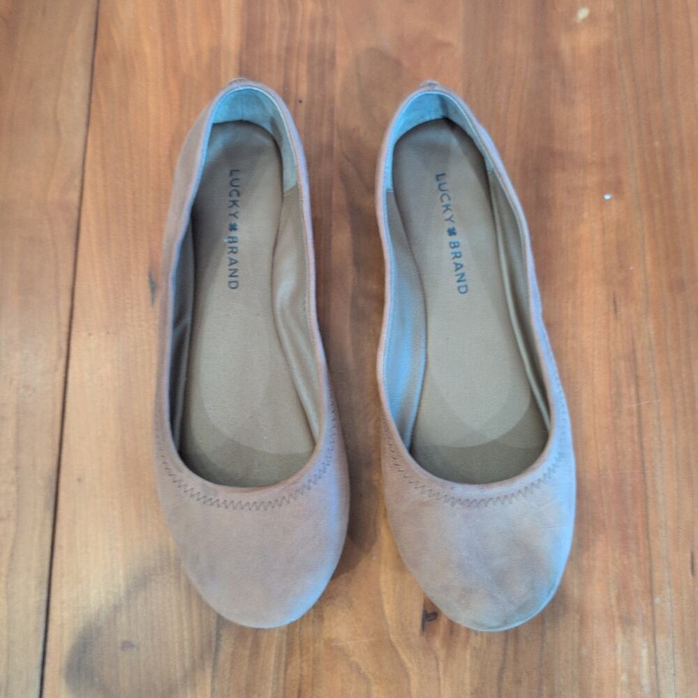Lucky Brand Emmie Ballet Flats Women's Size 8 Slip-On Comfort Shoes